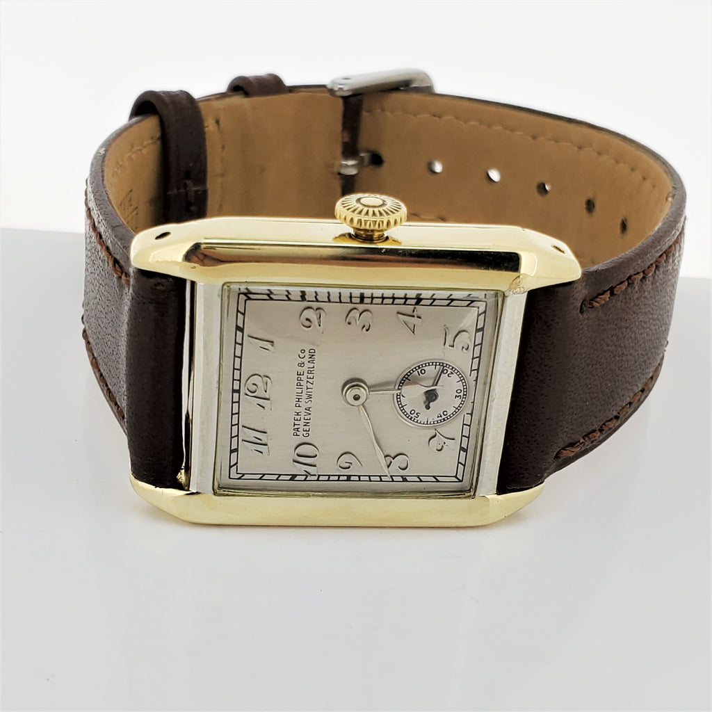 Patek Philippe 45JG Tank Style Art Deco Watch Circa 1926