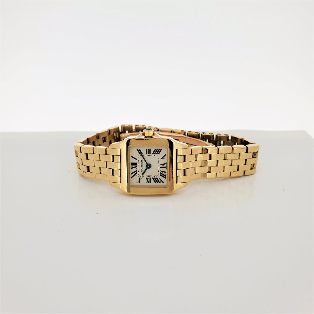 Cartier Santos Demoiselle 18 Karat Yellow Gold Ladies Watch