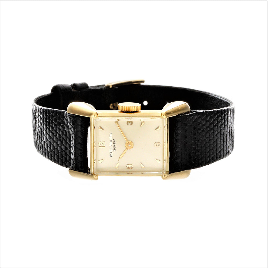 Patek Philippe 2279J Ladies Vintage Rectangular Watch With Rare Conical Luga Circa 1955