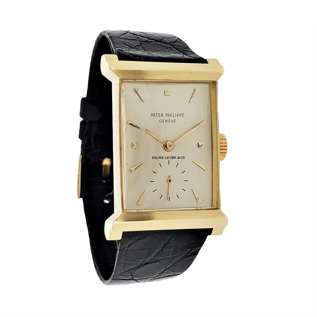 Patek Phillippe 2404J "Canape' Art Deco Architectural Watch Circa 1952