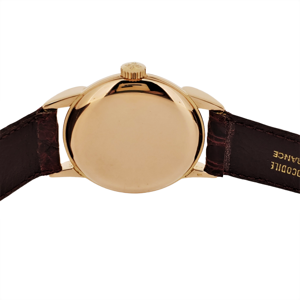 Patek Philippe 2405R Calatrava 35mm, with fluted case and down turned lugs, Circa 1948