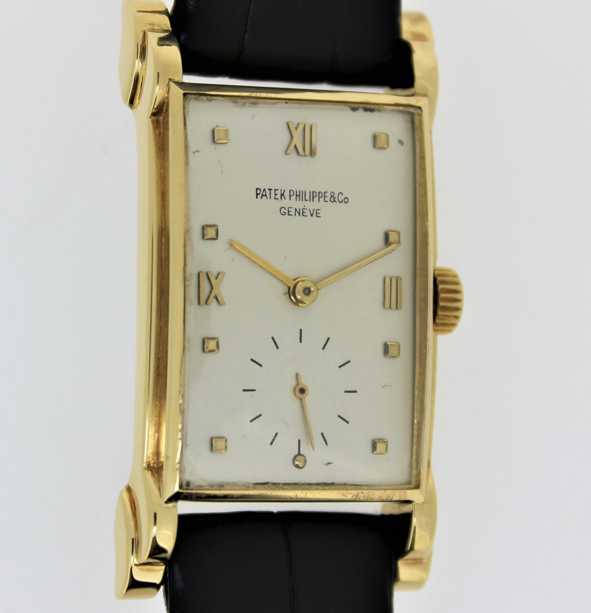 Patek Philippe 2415J, Oversized Rectangular watch with stepped fancy l ...