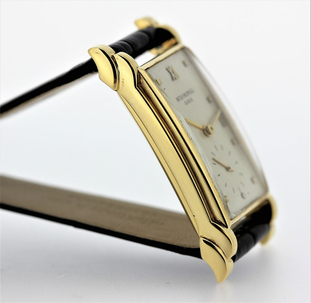 Patek Philippe 2415J, Oversized Rectangular watch with stepped fancy lugs, circa 1948
