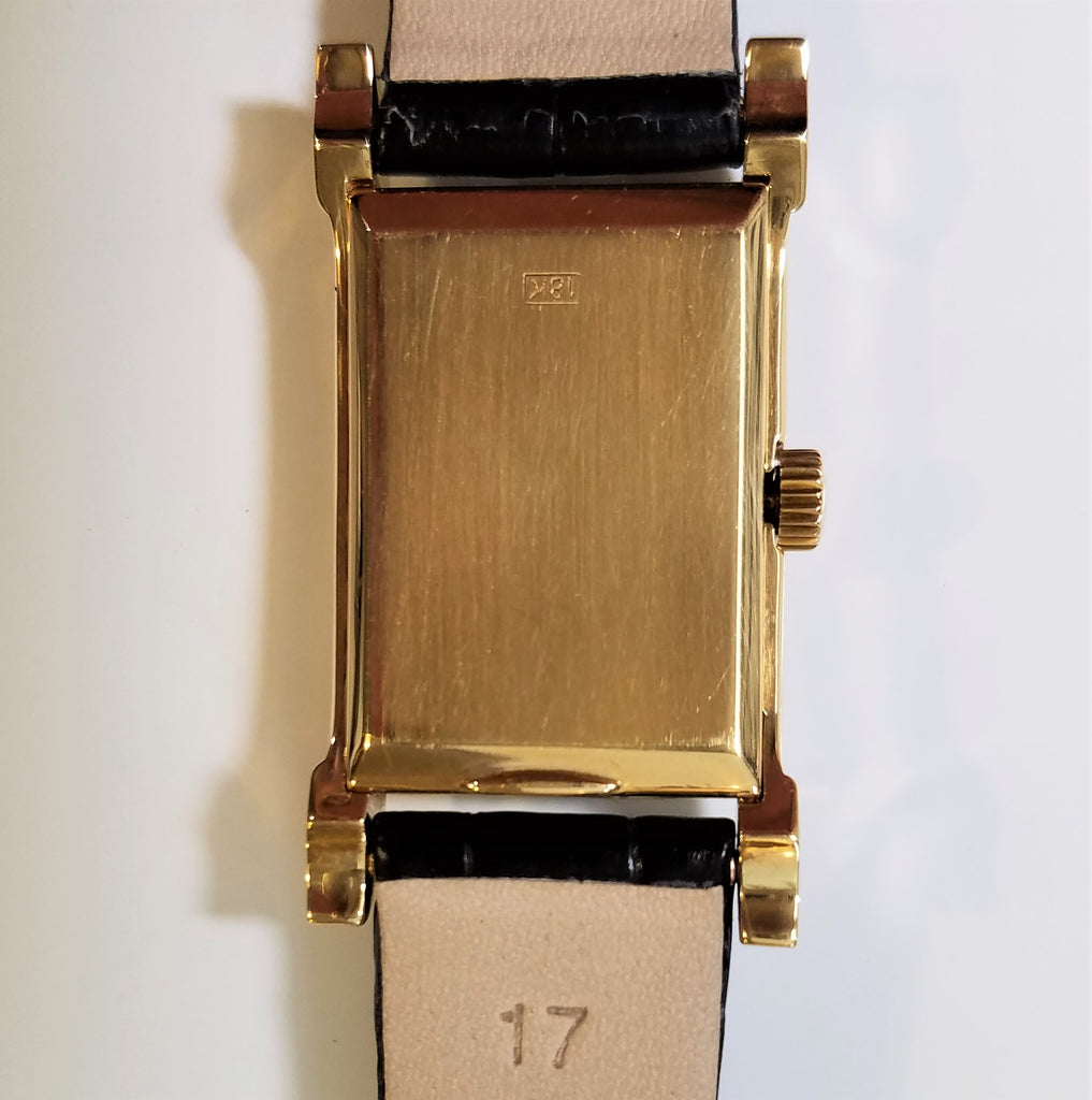 Patek Philippe 2415J, Oversized Rectangular watch with stepped fancy lugs, circa 1948