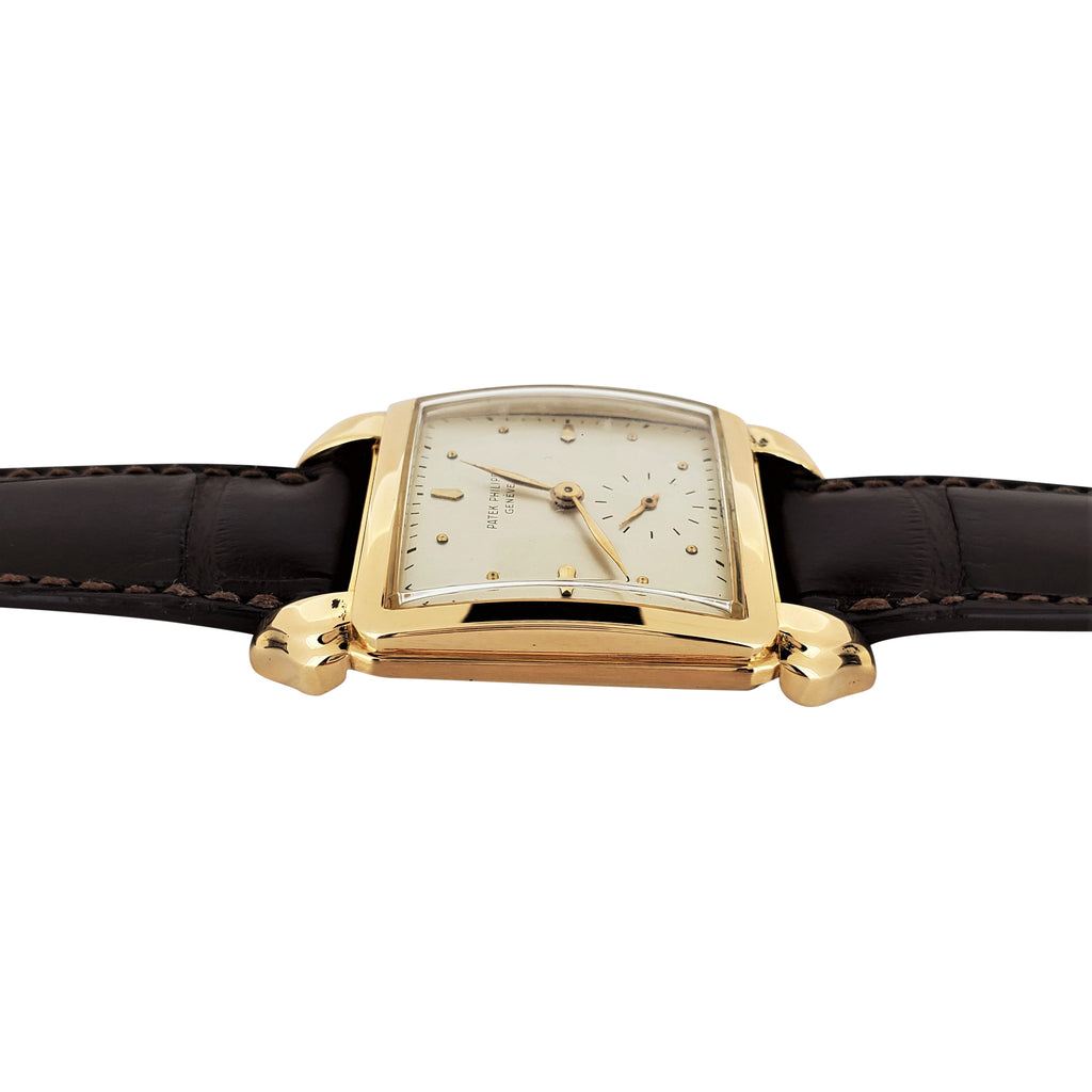 Patek Philippe 2424J Vintage Oversized "Flame" Lugs Watch Circa 1950