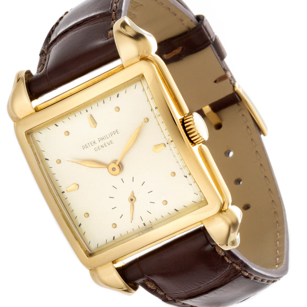 Patek Philippe 2424J Vintage Oversized "Flame" Lugs Watch Circa 1950