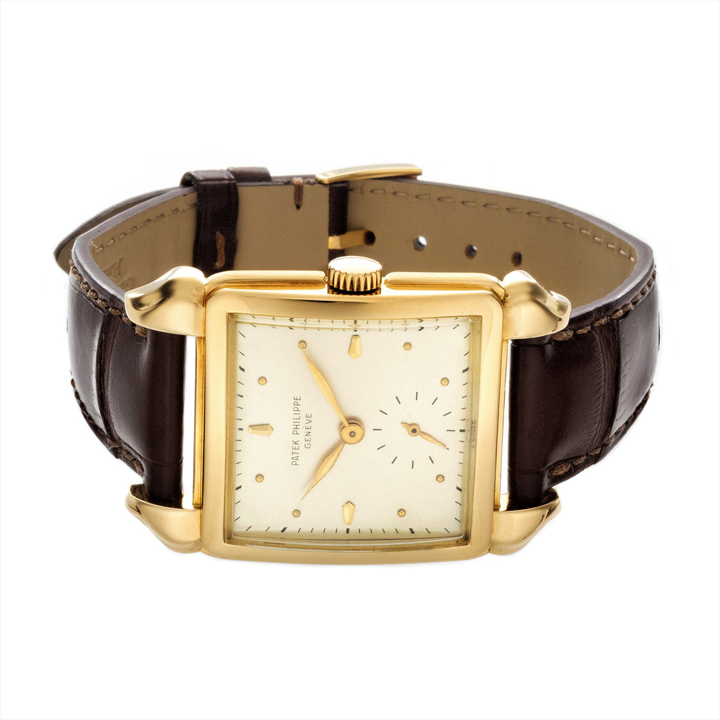 Patek Philippe 2424J Vintage Oversized "Flame" Lugs Watch Circa 1950