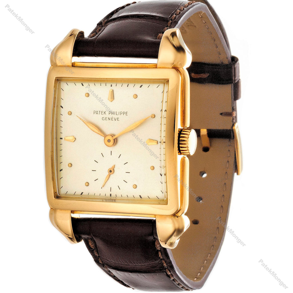 Patek Philippe 2424J Vintage Oversized "Flame" Lugs Watch Circa 1950