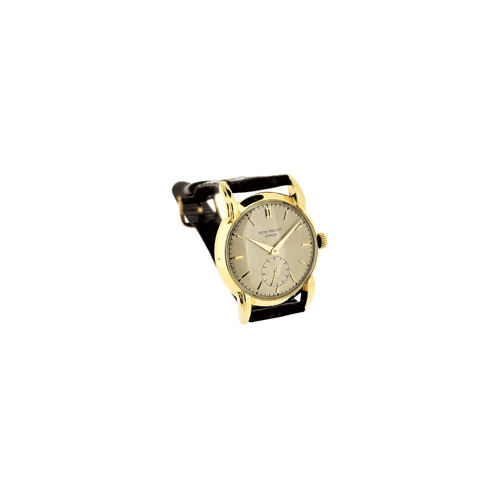 Patek Philippe 2429J Vintage Unusual Large Curved Claw Lugs in Yellow Gold Circa 1948