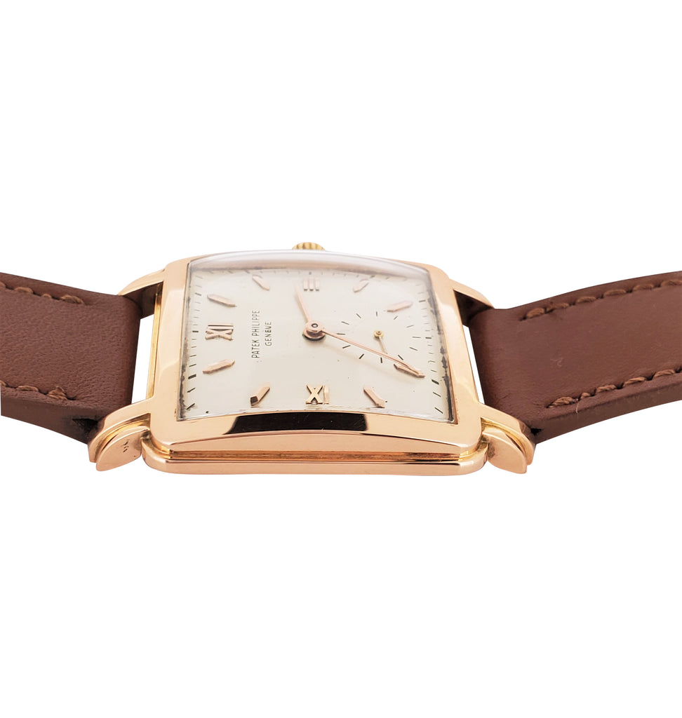 Patek Philippe 2436R Vintage Large Square Stepped Case Watch Circa 1952