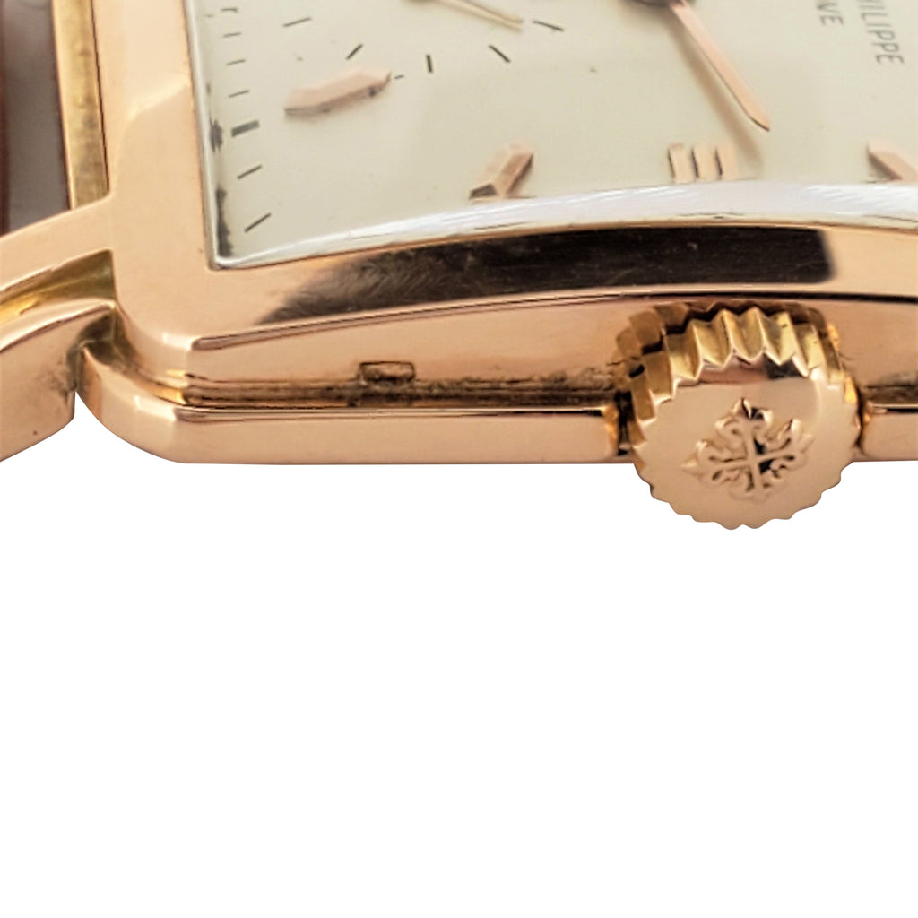 Patek Philippe 2436R Vintage Large Square Stepped Case Watch Circa 1952