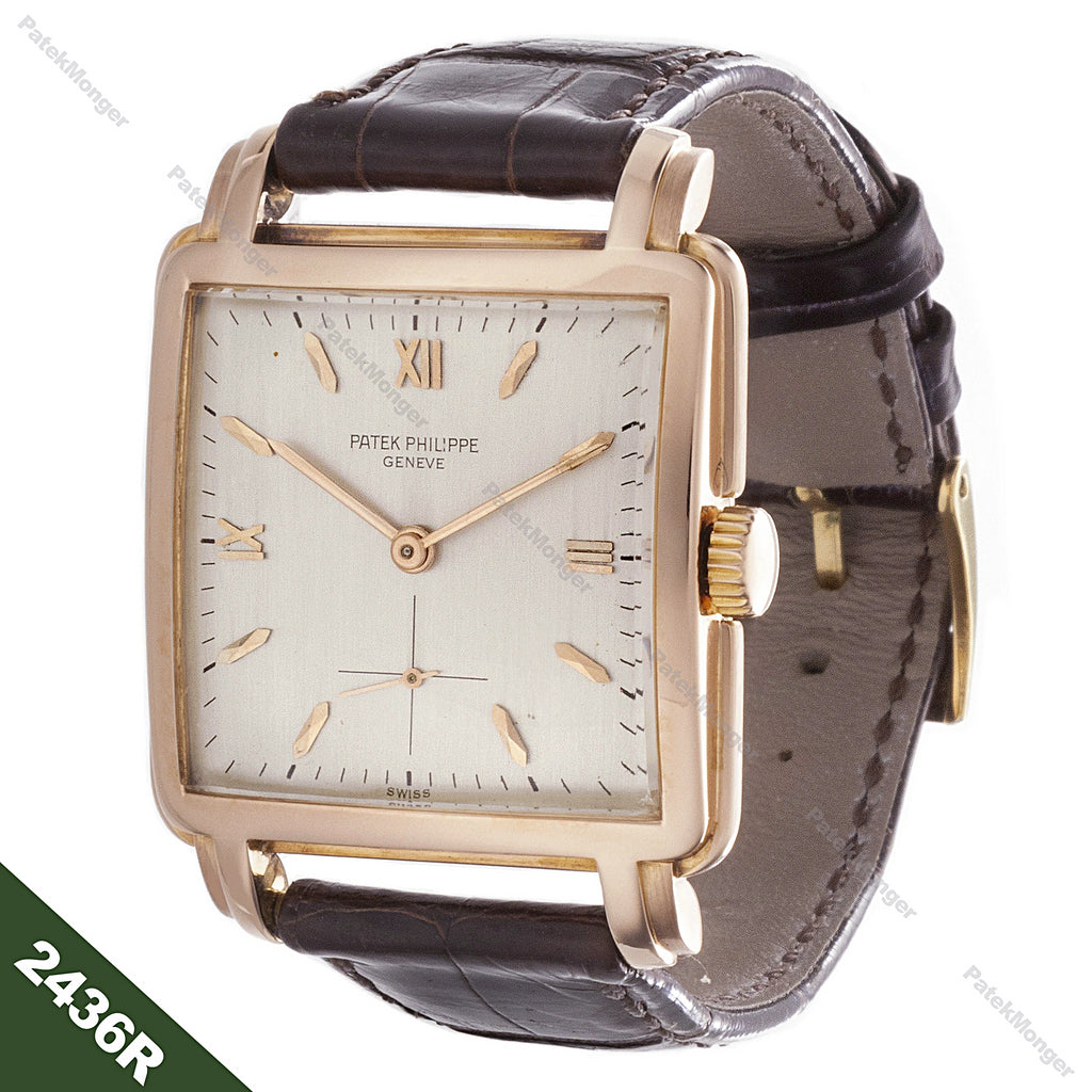 Patek Philippe 2436R Vintage Large Square Stepped Case Watch Circa 1952