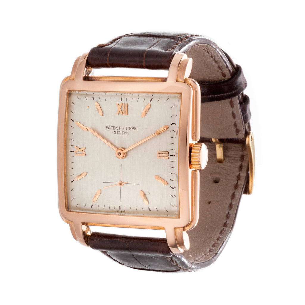 Patek Philippe 2436R Vintage Large Square Stepped Case Watch Circa 1952