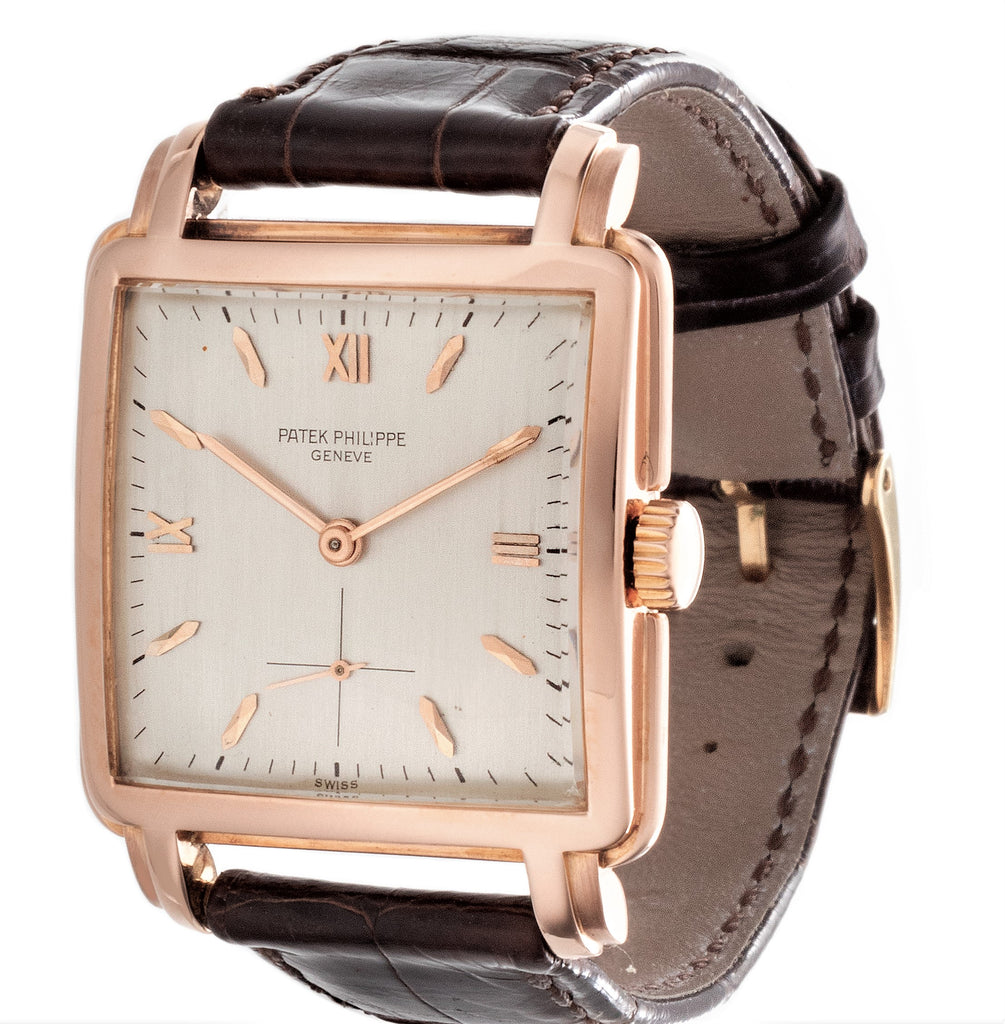 Patek Philippe 2436R Vintage Large Square Stepped Case Watch Circa 1952