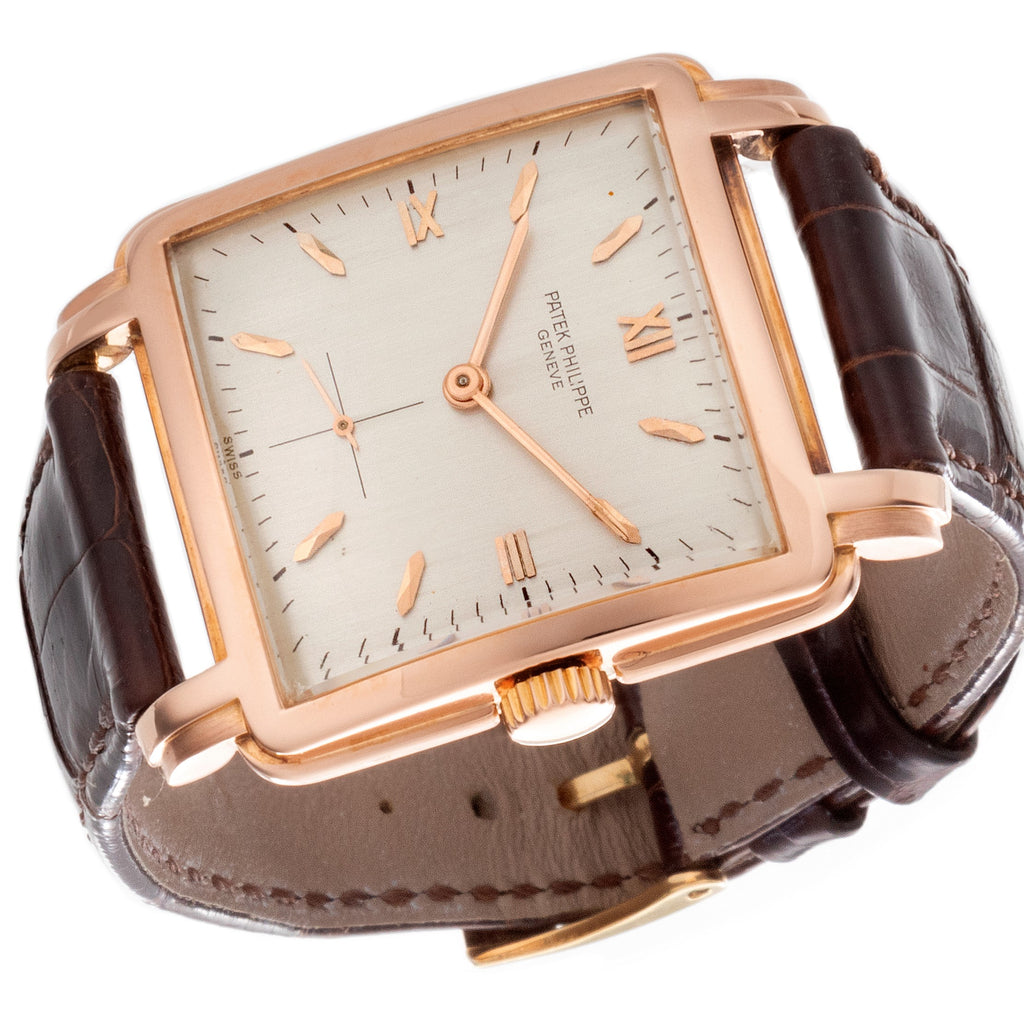 Patek Philippe 2436R Vintage Large Square Stepped Case Watch Circa 1952