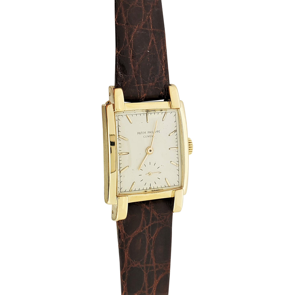 Patek Philippe 2443J Vintage Rectangular Watch with Bold Lugs Circa 1953
