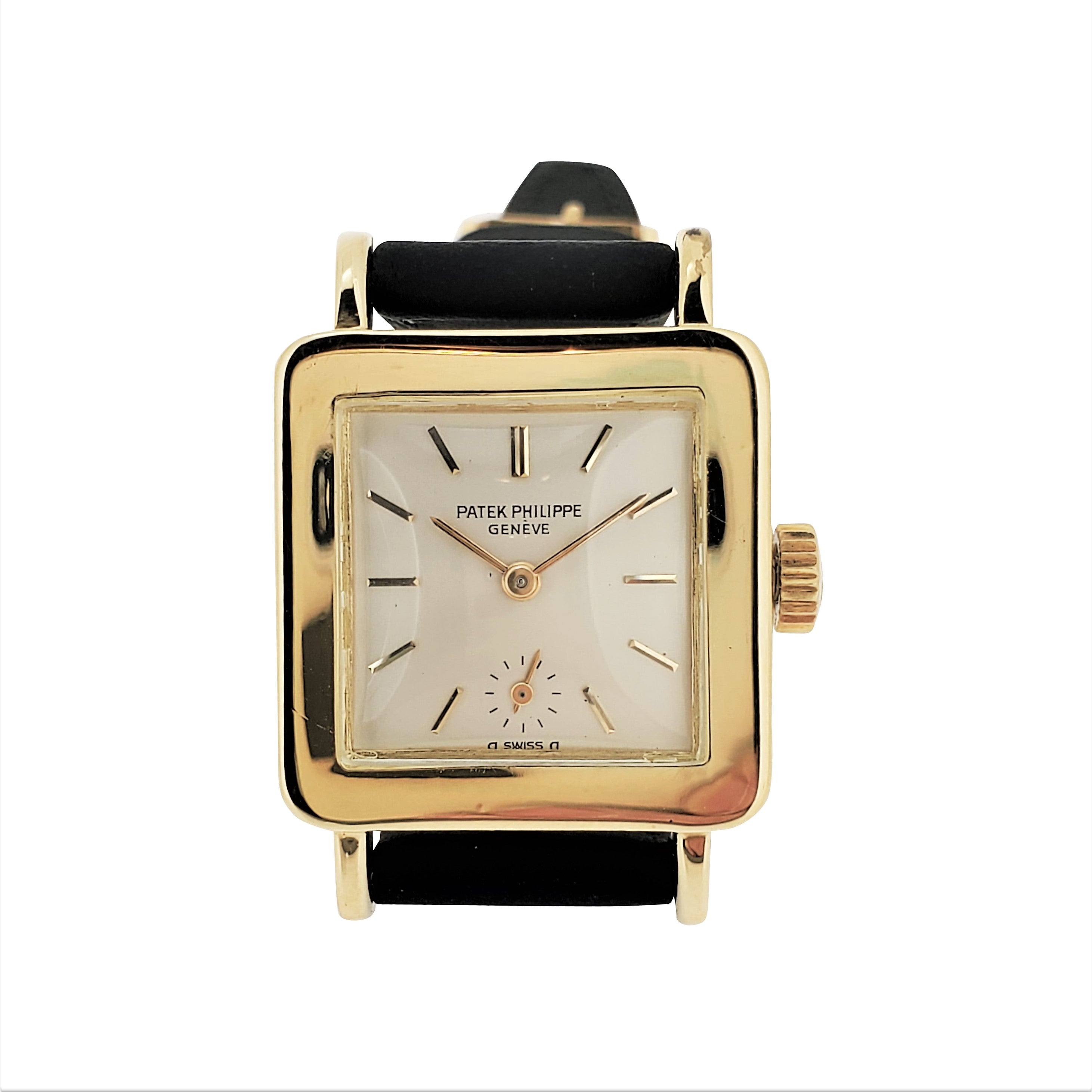 Patek Philippe Square Case 3490/1J Gold Watch