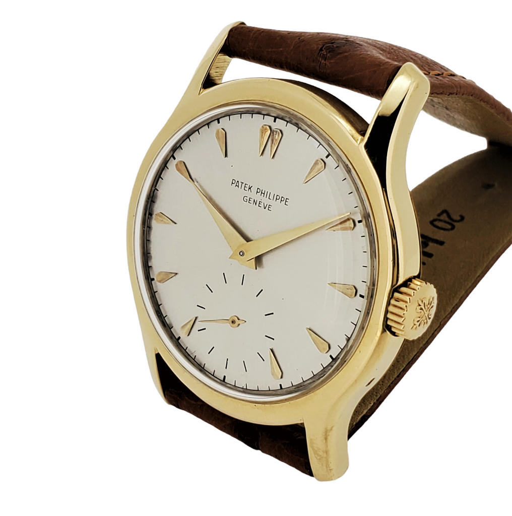 Patek Philippe 2450 Calatrava, 35mm Rare dial configuration, Circa 1948