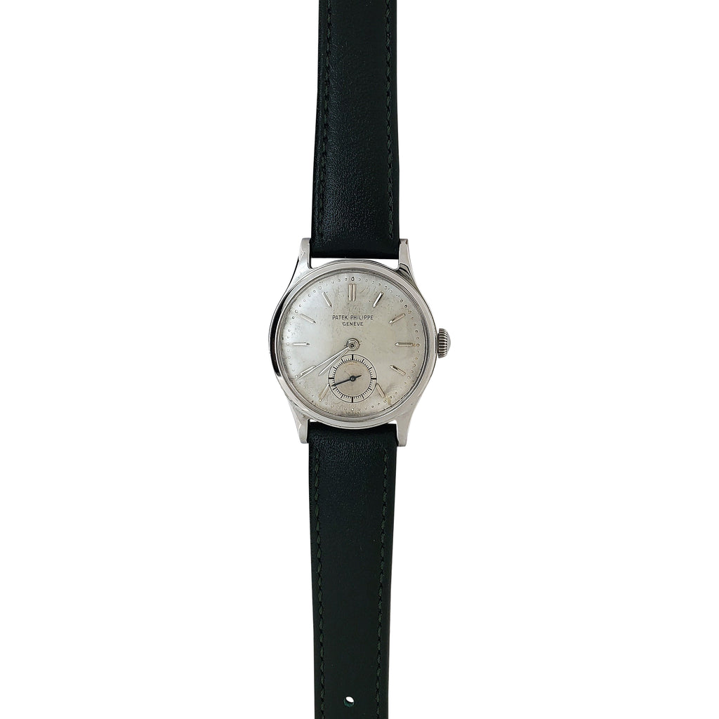 Patek Philippe 2451A Vintage Stainless Steel Water Resistant Calatrava, Circa 1951-1952