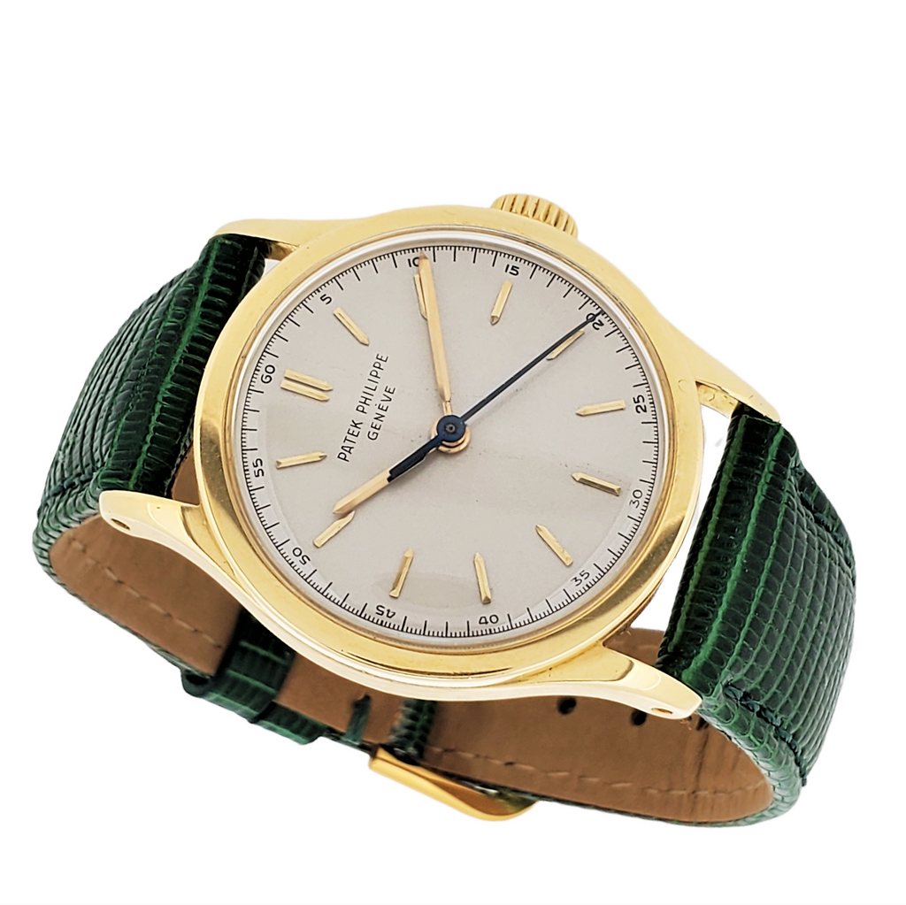 Patek Philippe 2457J Calatrava Watch Replaced Ref. 96 with Center Sweep, Circa 1951