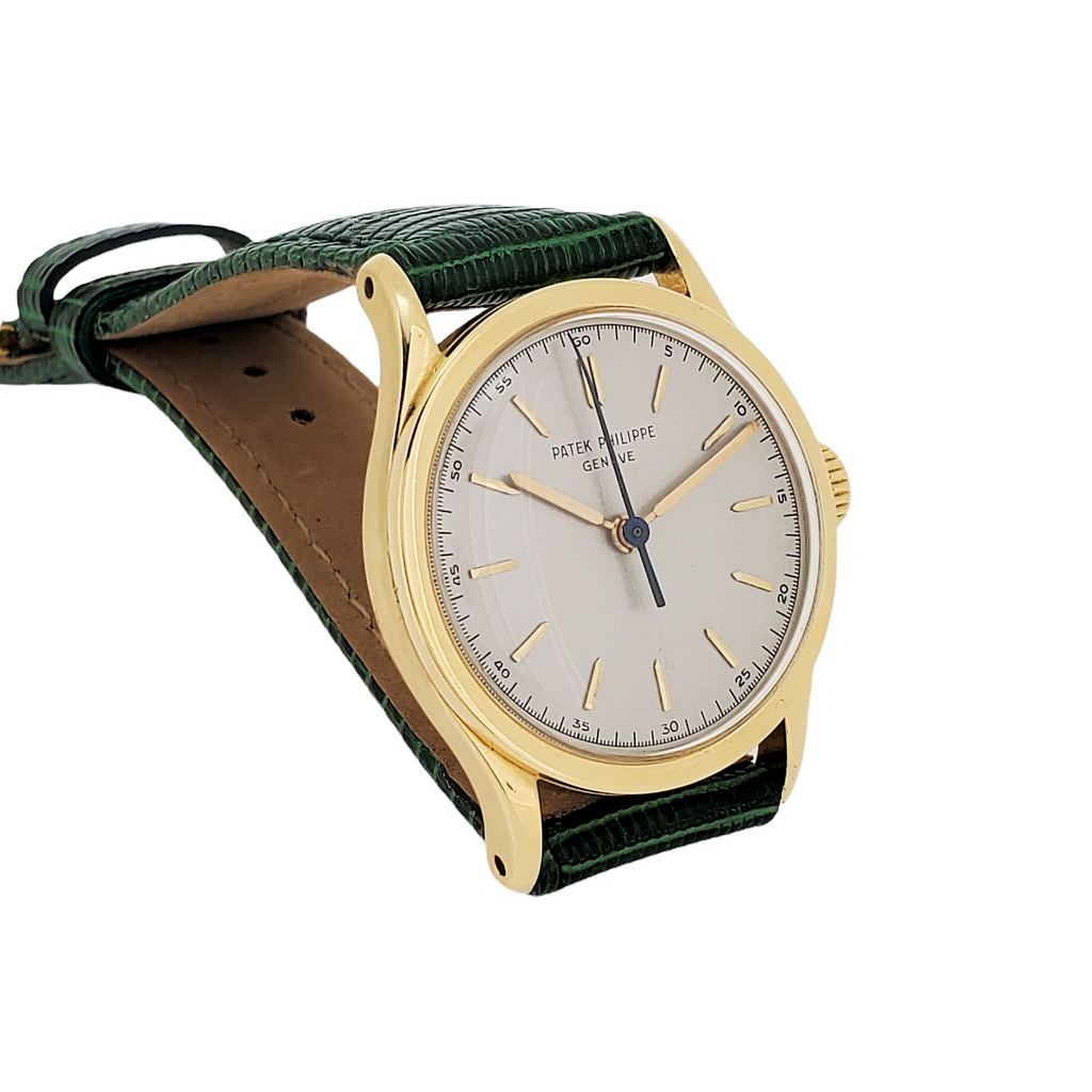 Patek Philippe 2457J Calatrava Watch Replaced Ref. 96 with Center Sweep, Circa 1951