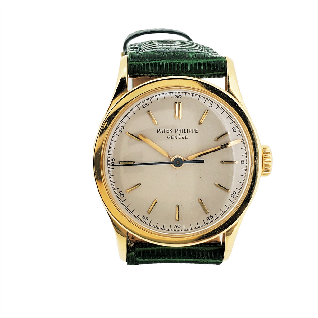 Patek Philippe 2457J Calatrava Watch Replaced Ref. 96 with Center Sweep, Circa 1951