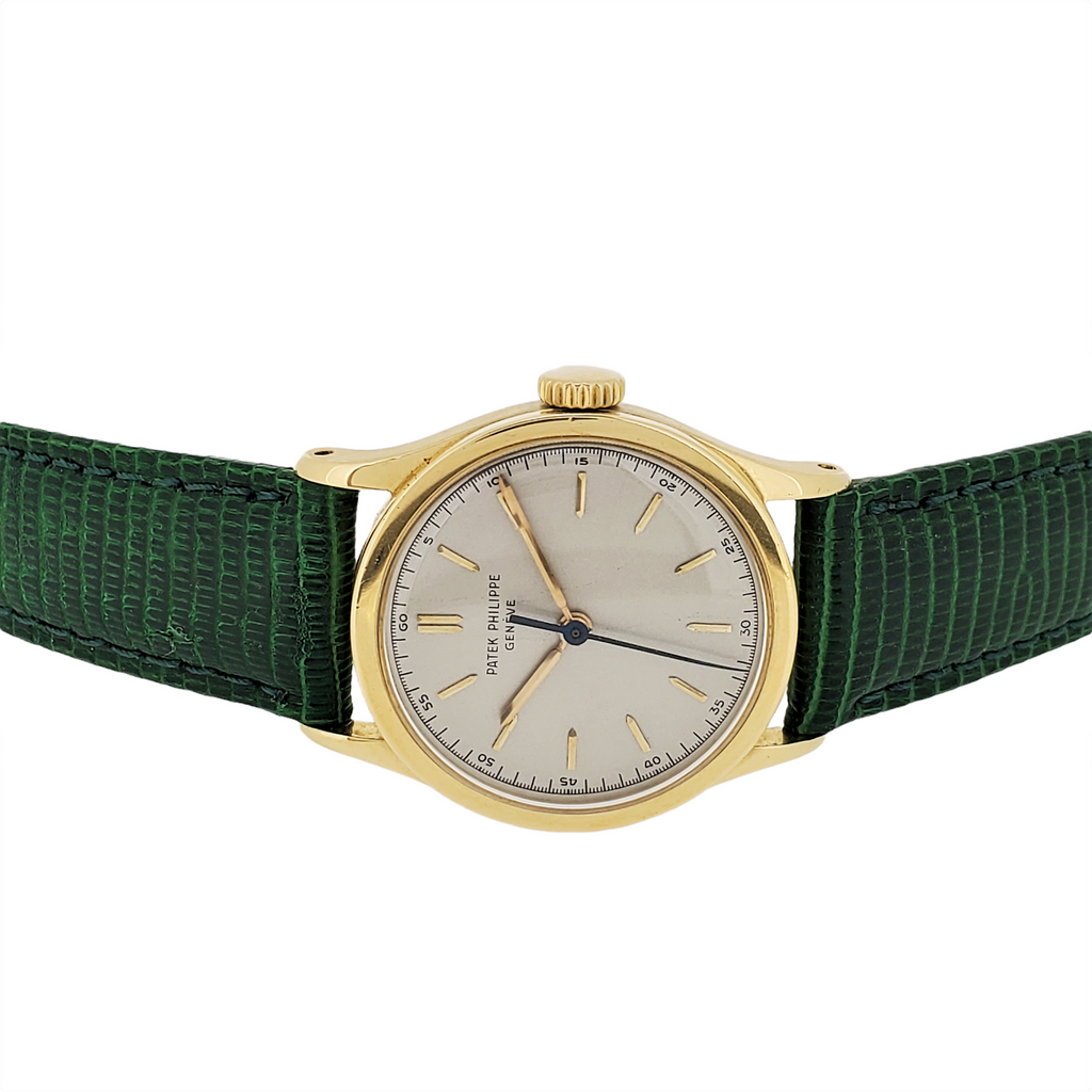 Patek Philippe 2457J Calatrava Watch Replaced Ref. 96 with Center Sweep, Circa 1951