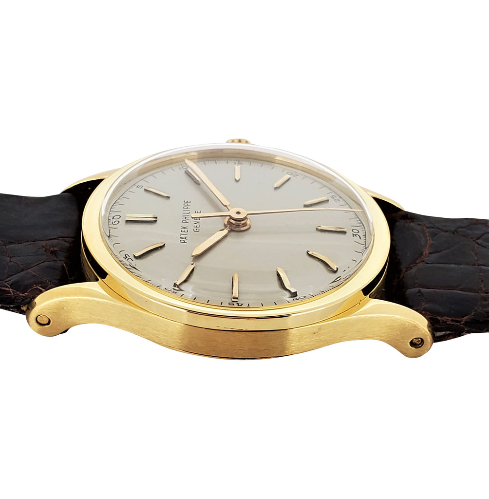 Patek Philippe 2457J Vintage Calatrava Watch Replaced the Ref. 96 with Center Seconds Circa 1957