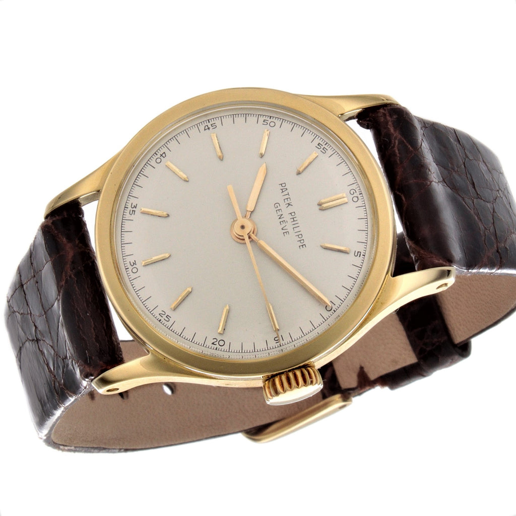 Patek Philippe 2457J Vintage Calatrava Watch Replaced the Ref. 96 with Center Seconds Circa 1957