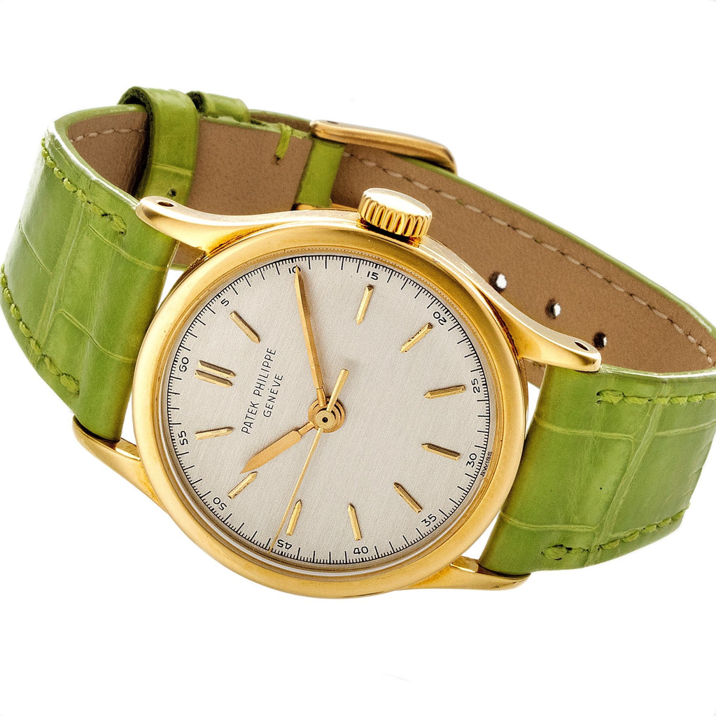 Patek Philippe 2457J Calatrava Watch Replaced Ref. 96 with Center Sweep  circa 1951