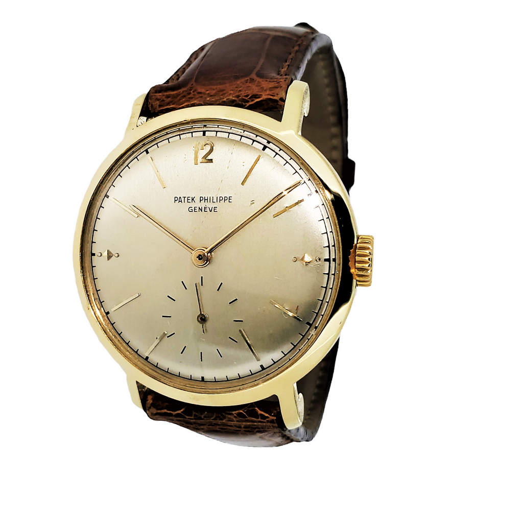 Patek Philippe 2458J Massive Vintage 36mm Calatrava Watch Circa 1949