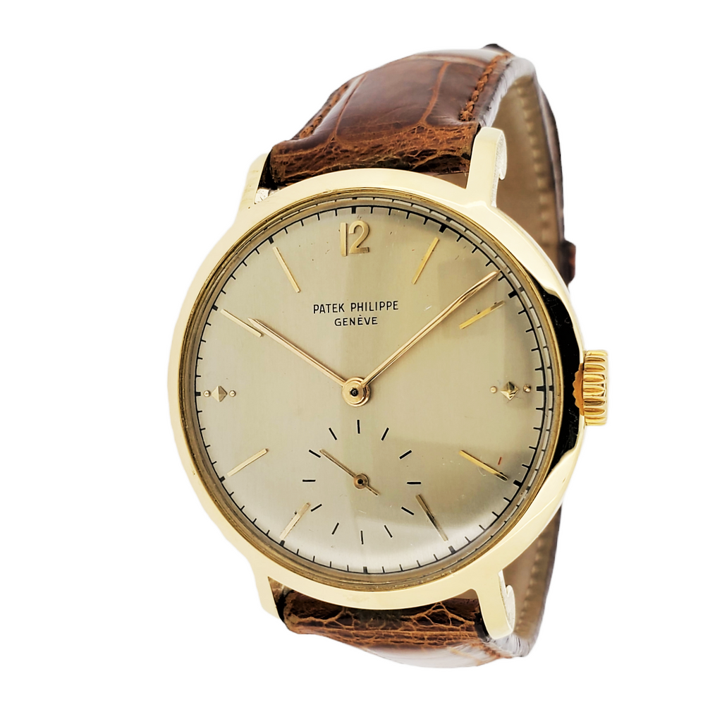 Patek Philippe 2458J Massive Vintage 36mm Calatrava Watch Circa 1949