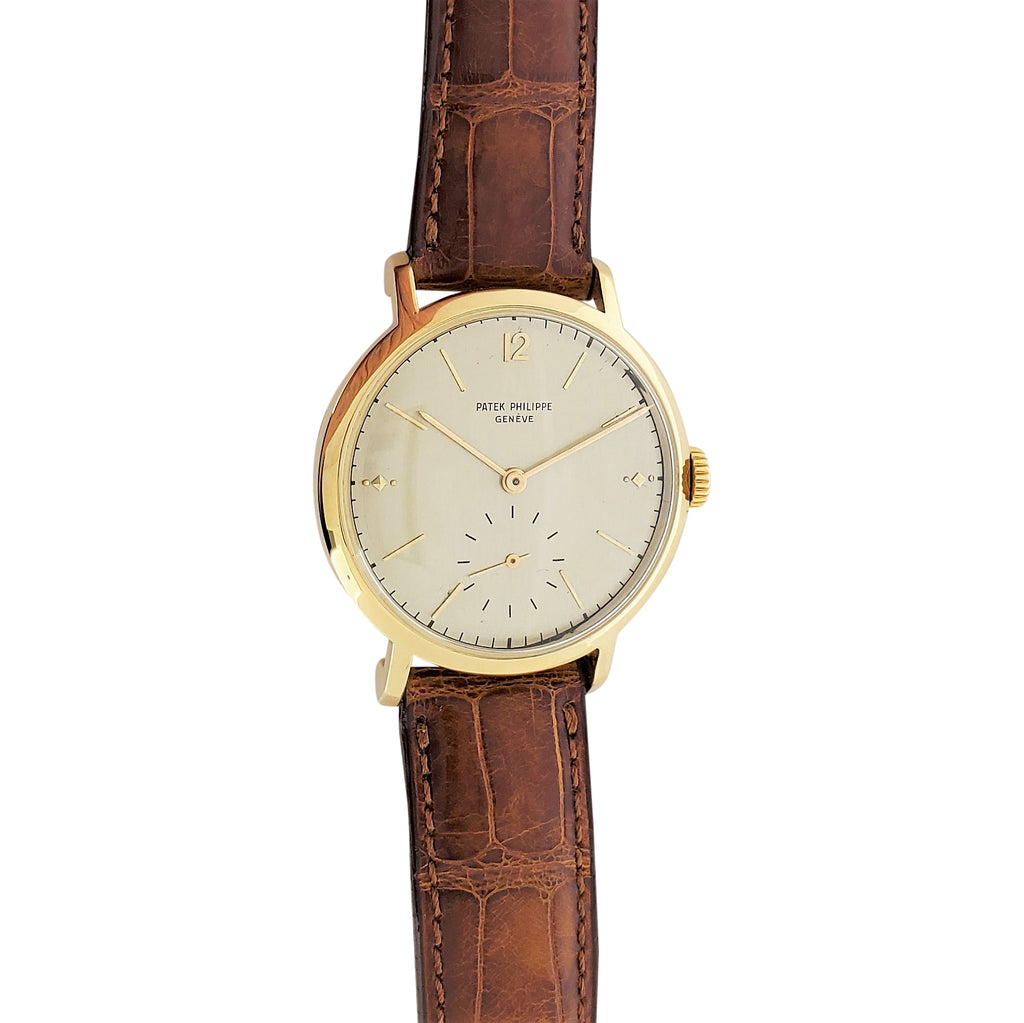 Patek Philippe 2458J Massive Vintage 36mm Calatrava Watch Circa 1949
