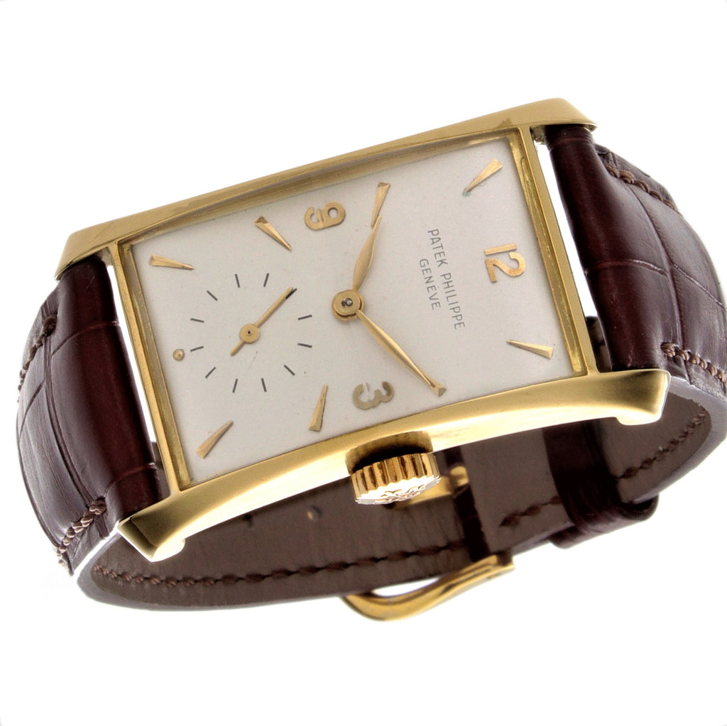 Patek Philippe 2468J Vintage Iconic "Hour Glass" Watch Circa 1955