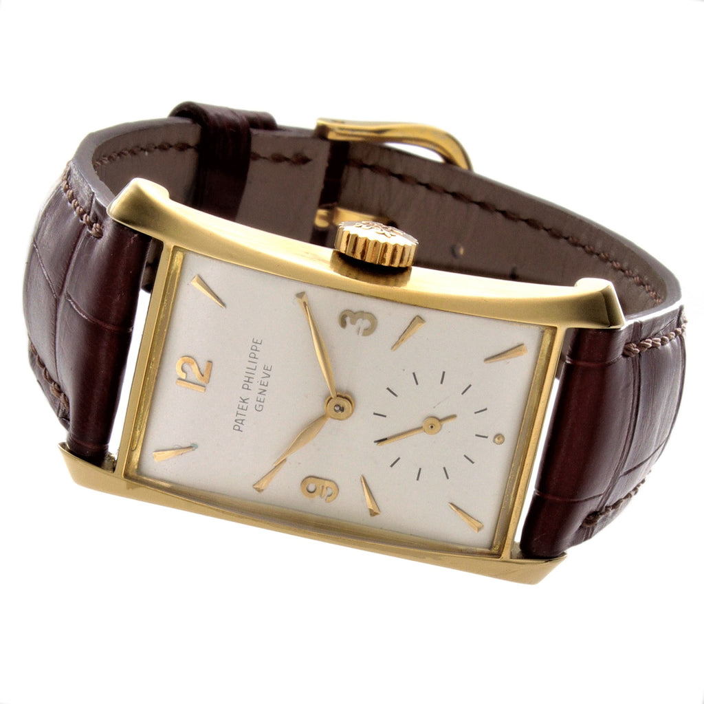 Patek Philippe 2468J Vintage Iconic "Hour Glass" Watch Circa 1955