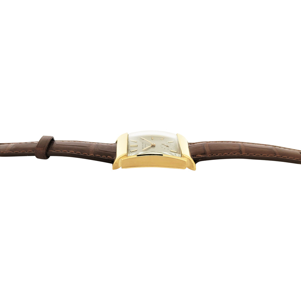 Patek Philippe 2479J Vintage Curved Domed Rectangular watch with Stepped Case, Circa 1950