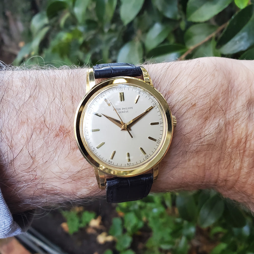 Patek Philippe 2481J  Vintage Oversized 37mm Calatrava Watch; Circa 1955