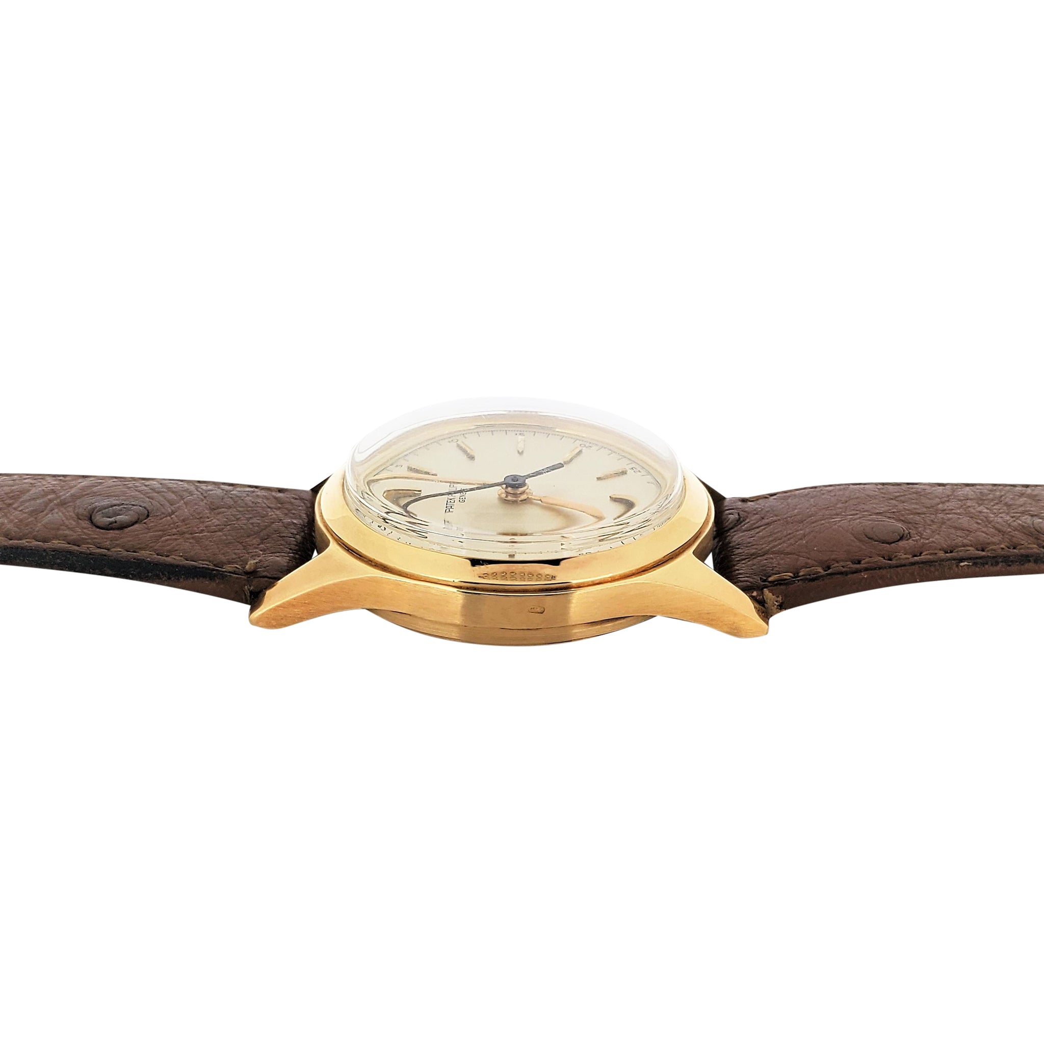 専用-PATEK PHILIPPE GENEVE 手巻き 金無垢 直径約50mm Patek Philippe 2483J Calatrava Watch circa 1953 – PatekMonger