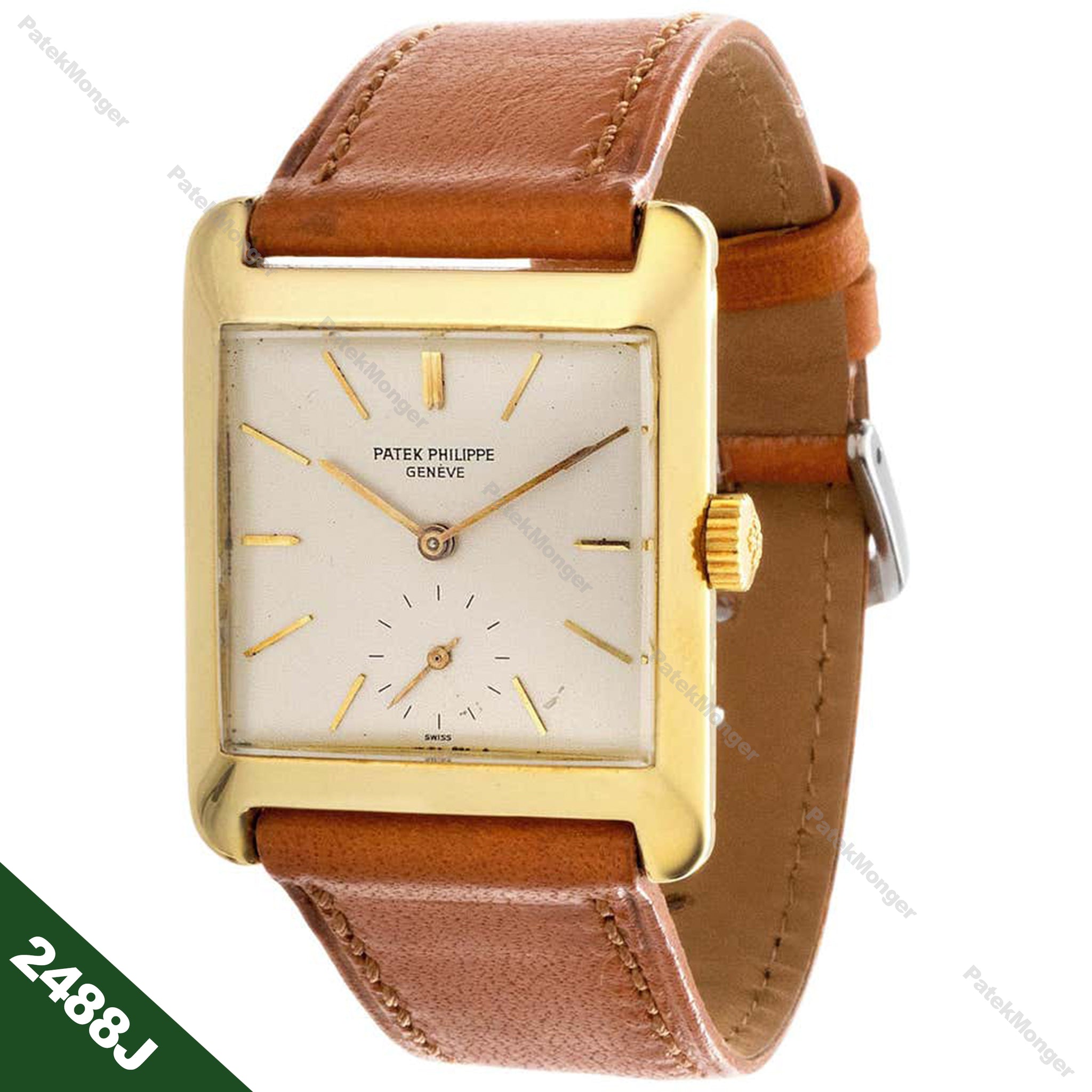 PATEK PHILIPPE 正史(日本語版) Patek Philippe 2488J Vintage Square Shaped Watch circa 1954