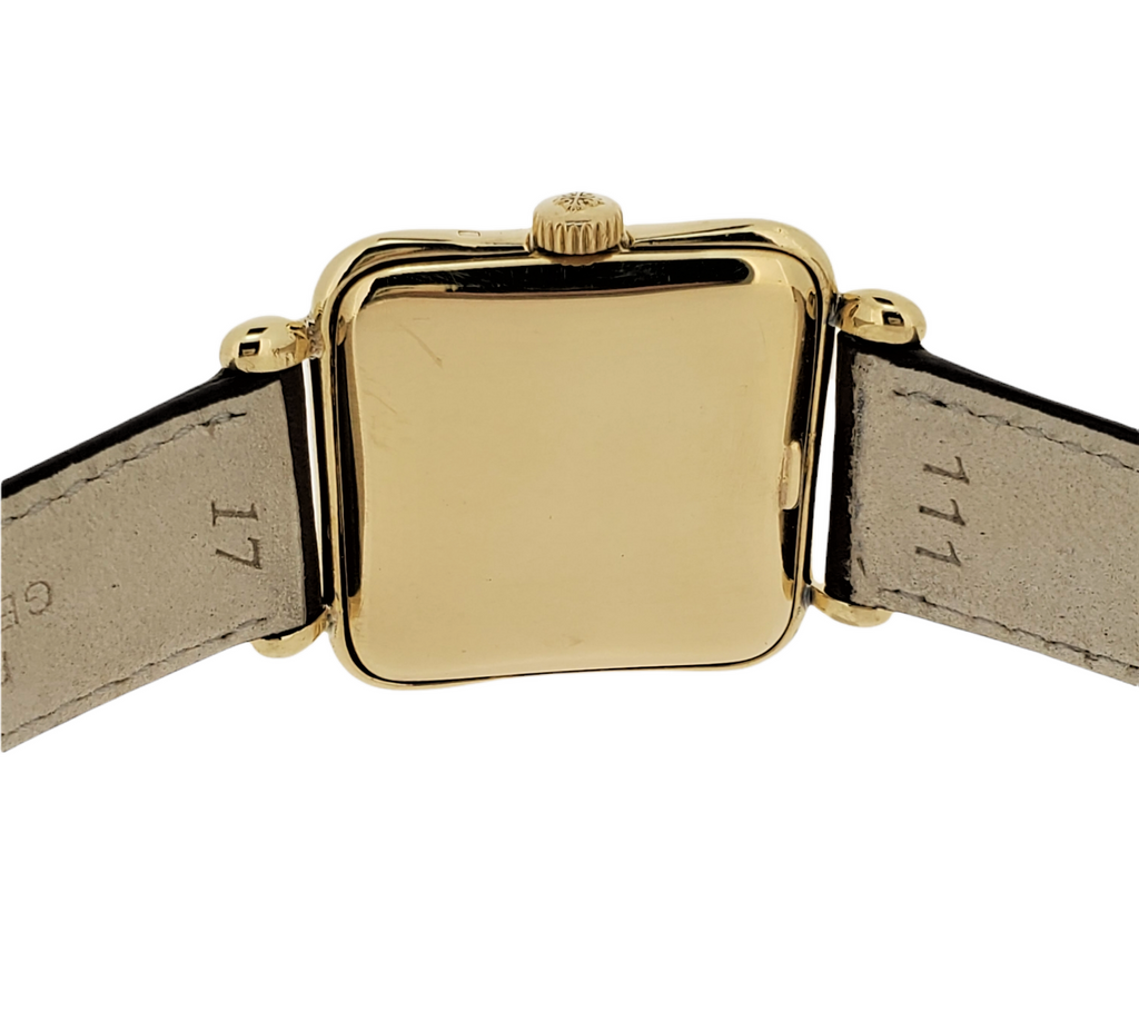 Patek Philippe 2493J-An oversized Cushion shaped case with tear drop lugs; Circa 1950
