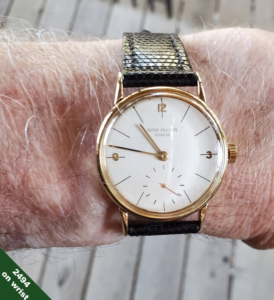 Patek Philippe 2494J Vintage 33mm Calatrava Watch Circa 1952