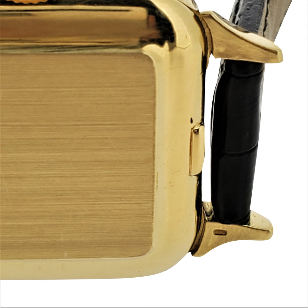Patek Philippe 2514; square cushion curved shaped watch with Bookend Lugs; Circa 1951
