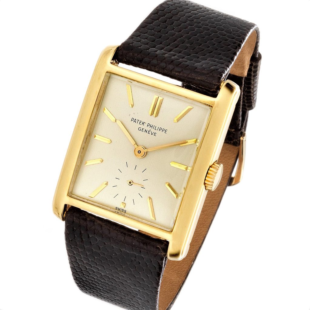 Patek Philippe 2530 Vintage Oversized Tank Style Watch Circa 1952