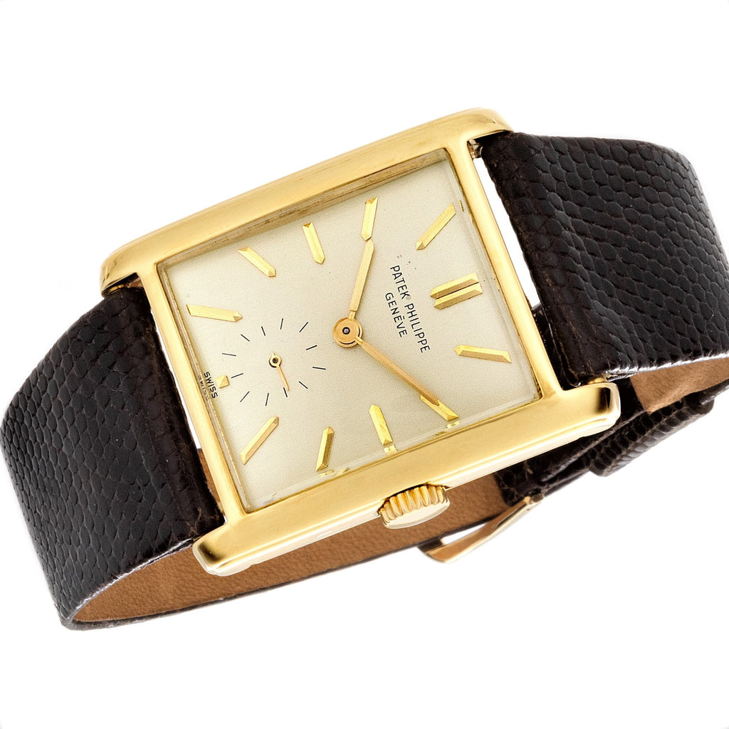 Patek Philippe 2530 Vintage Oversized Tank Style Watch Circa 1952