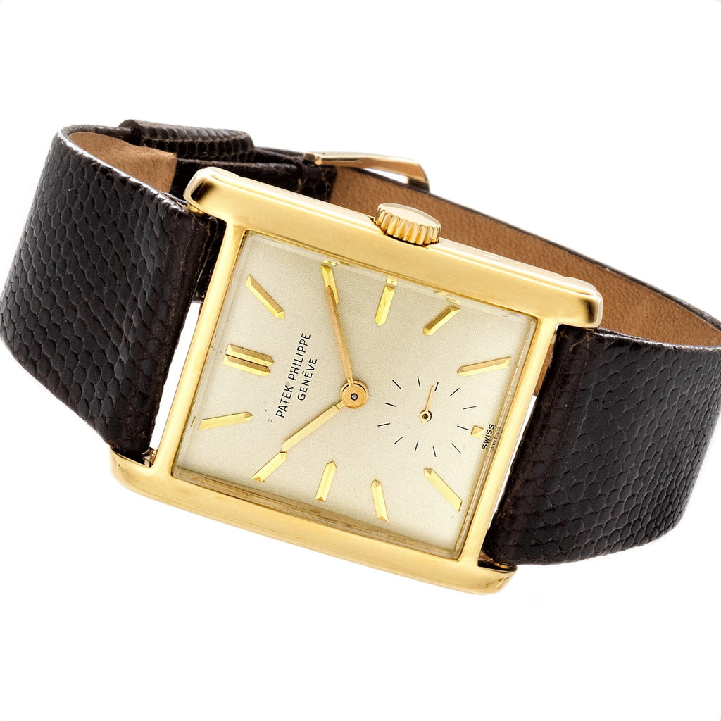 Patek Philippe 2530 Vintage Oversized Tank Style Watch Circa 1952