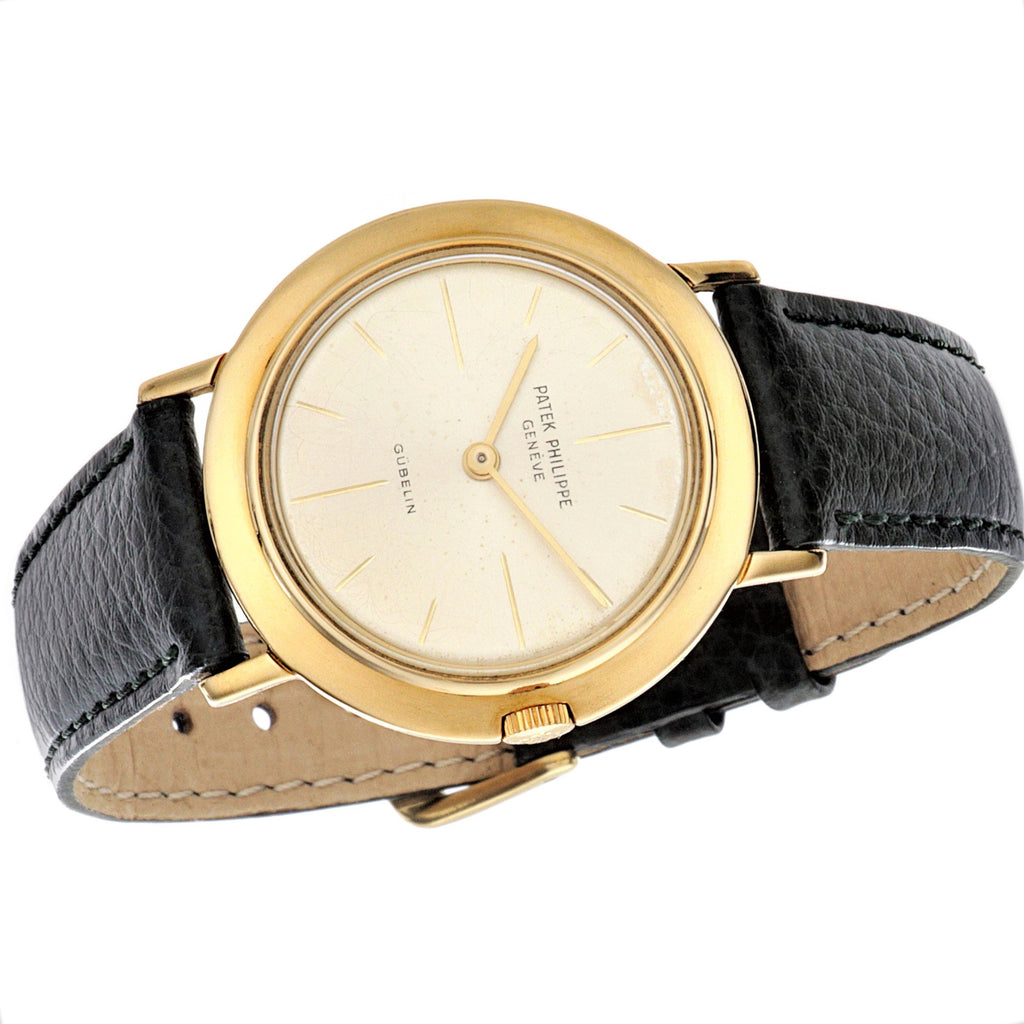 Patek Philippe 2595J Vintage Extra Thin 32mm Calatrava Retailed by Gueblin circa 1957