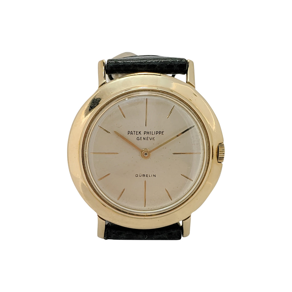 Patek Philippe 2595J Vintage Extra Thin 32mm Calatrava Retailed by Gueblin circa 1957