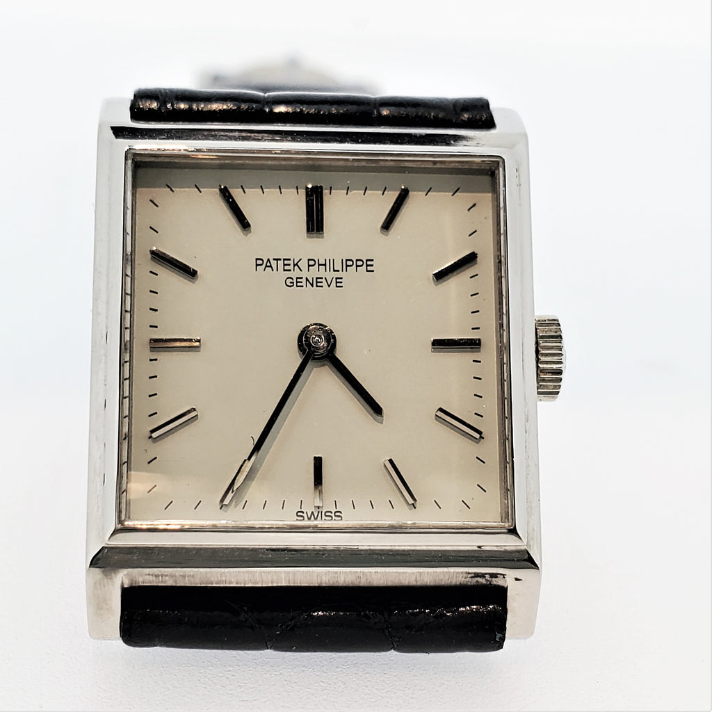 Patek Philippe 3315P Vintage Platinum Ladies  Square Watch, Circa 1950's