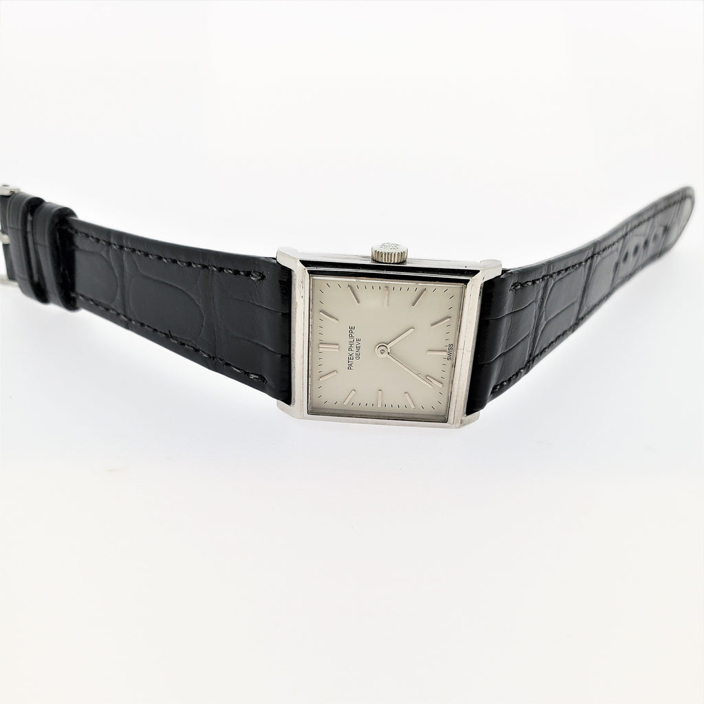 Patek Philippe 3315P Vintage Platinum Ladies  Square Watch, Circa 1950's