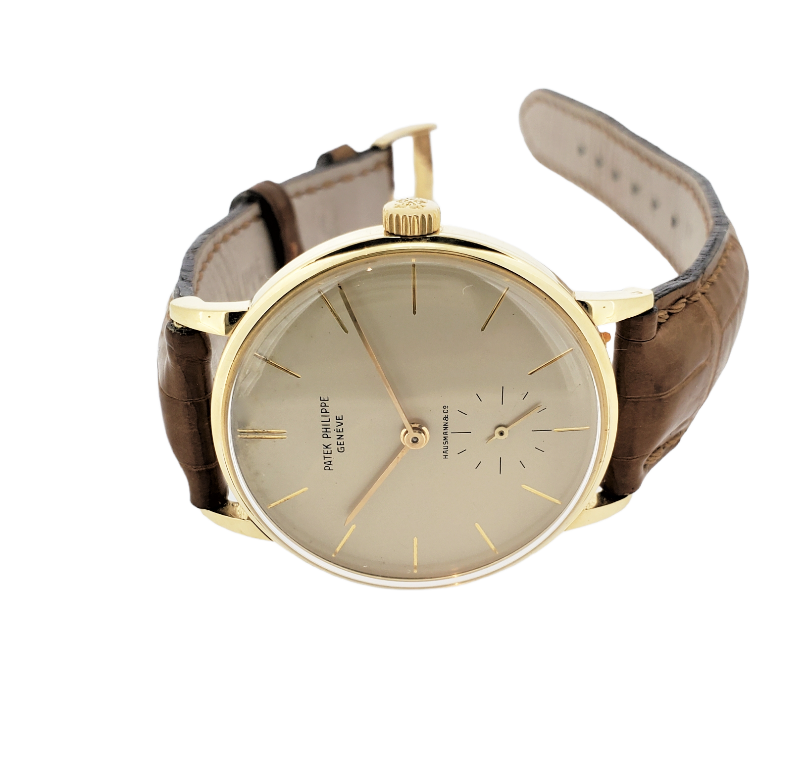 Patek Philippe 3410J Calatrava Watch Retailed by Hausmann Rome. Full PatekMonger